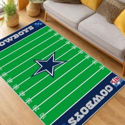nfl dallas cowboys football team logo sport carpet area rug home decor living room dcb159