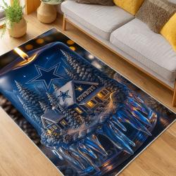 nfl dallas cowboys football team logo sport carpet area rug home decor living room dcb161