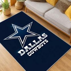 nfl dallas cowboys football team logo sport carpet area rug home decor living room dcb163