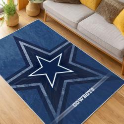 nfl dallas cowboys football team logo sport carpet area rug home decor living room dcb167
