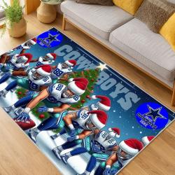 nfl dallas cowboys football team logo sport carpet area rug home decor living room dcb168
