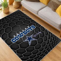 nfl dallas cowboys football team logo sport carpet area rug home decor living room dcb169