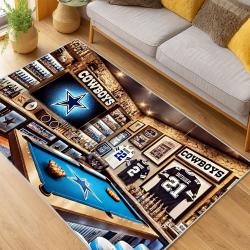 nfl dallas cowboys football team logo sport carpet area rug home decor living room dcb170