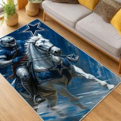 nfl dallas cowboys football team logo sport carpet area rug home decor living room dcb171