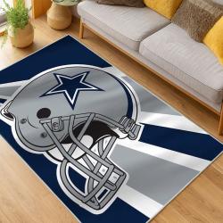 nfl dallas cowboys football team logo sport carpet area rug home decor living room dcb172