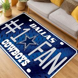 nfl dallas cowboys football team logo sport carpet area rug home decor living room dcb173