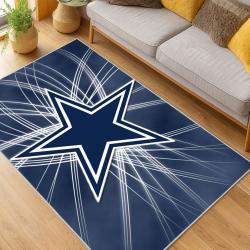 nfl dallas cowboys football team logo sport carpet area rug home decor living room dcb175