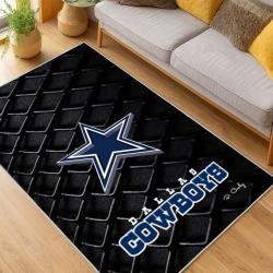 nfl dallas cowboys football team logo sport carpet area rug home decor living room dcb177