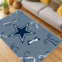 nfl dallas cowboys football team logo sport carpet area rug home decor living room dcb178