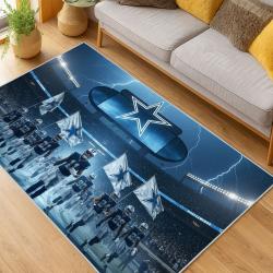 nfl dallas cowboys football team logo sport carpet area rug home decor living room dcb186