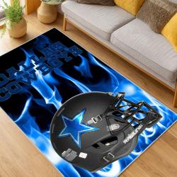nfl dallas cowboys football team logo sport carpet area rug home decor living room dcb188