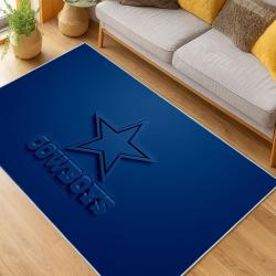 nfl dallas cowboys football team logo sport carpet area rug home decor living room dcb190