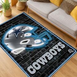 nfl dallas cowboys football team logo sport carpet area rug home decor living room dcb192