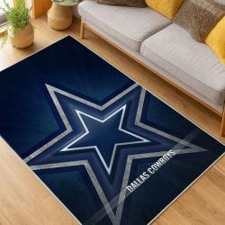 nfl dallas cowboys football team logo sport carpet area rug home decor living room dcb197