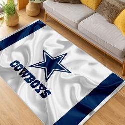 nfl dallas cowboys football team logo sport carpet area rug home decor living room dcb203