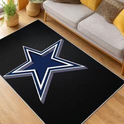 nfl dallas cowboys football team logo sport carpet area rug home decor living room dcb205