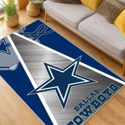nfl dallas cowboys football team logo sport carpet area rug home decor living room dcb206