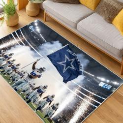 nfl dallas cowboys football team logo sport carpet area rug home decor living room dcb209
