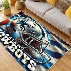 nfl dallas cowboys football team logo sport carpet area rug home decor living room dcb212
