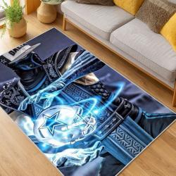 nfl dallas cowboys football team logo sport carpet area rug home decor living room dcb213
