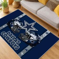 nfl dallas cowboys football team logo sport carpet area rug home decor living room dcb214
