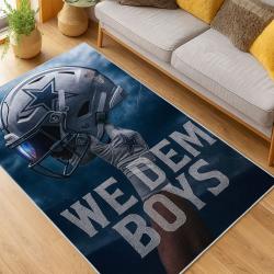 nfl dallas cowboys football team logo sport carpet area rug home decor living room dcb216