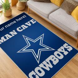 nfl dallas cowboys football team logo sport carpet area rug home decor living room dcb217