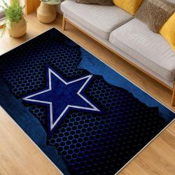 nfl dallas cowboys football team logo sport carpet area rug home decor living room dcb219