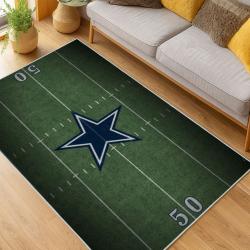 nfl dallas cowboys football team logo sport carpet area rug home decor living room dcb220