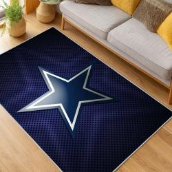 nfl dallas cowboys football team logo sport carpet area rug home decor living room dcb221