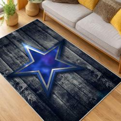nfl dallas cowboys football team logo sport carpet area rug home decor living room dcb226