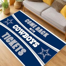 nfl dallas cowboys football team logo sport carpet area rug home decor living room dcb228