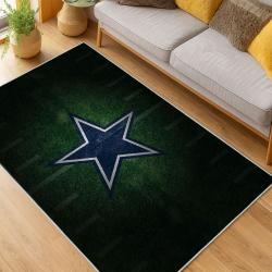 nfl dallas cowboys football team logo sport carpet area rug home decor living room dcb233