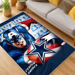 nfl dallas cowboys football team logo sport carpet area rug home decor living room dcb235