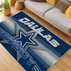 nfl dallas cowboys football team logo sport carpet area rug home decor living room dcb236