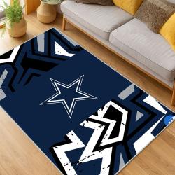nfl dallas cowboys football team logo sport carpet area rug home decor living room dcb242