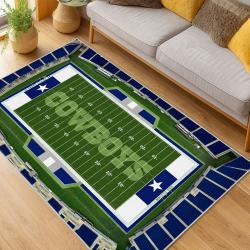 nfl dallas cowboys football team logo sport carpet area rug home decor living room dcb247