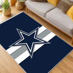 nfl dallas cowboys football team logo sport carpet area rug home decor living room dcb248