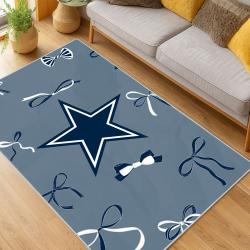nfl dallas cowboys football team logo sport carpet area rug home decor living room dcb249
