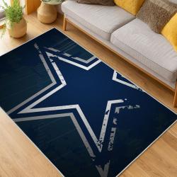 nfl dallas cowboys football team logo sport carpet area rug home decor living room dcb250
