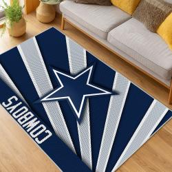 nfl dallas cowboys football team logo sport carpet area rug home decor living room dcb251