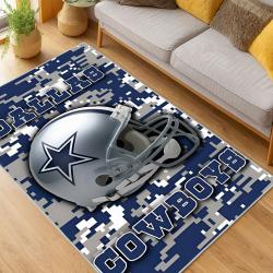 nfl dallas cowboys football team logo sport carpet area rug home decor living room dcb254
