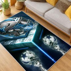 nfl dallas cowboys football team logo sport carpet area rug home decor living room dcb256
