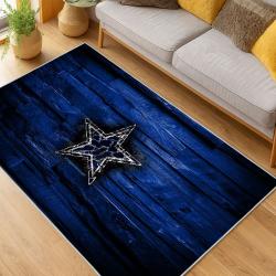 nfl dallas cowboys football team logo sport carpet area rug home decor living room dcb262