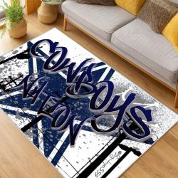 nfl dallas cowboys football team logo sport carpet area rug home decor living room dcb69
