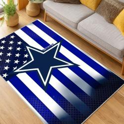 nfl dallas cowboys football team logo sport carpet area rug home decor living room dcb70