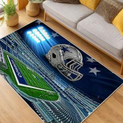 nfl dallas cowboys football team logo sport carpet area rug home decor living room dcb72