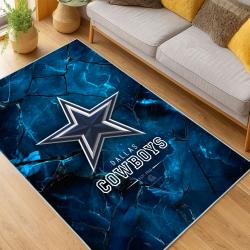 nfl dallas cowboys football team logo sport carpet area rug home decor living room dcb77