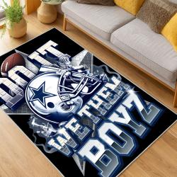 nfl dallas cowboys football team logo sport carpet area rug home decor living room dcb80