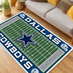 nfl dallas cowboys football team logo sport carpet area rug home decor living room dcb81